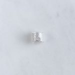 Ezüst fülgyűrű kristállyal